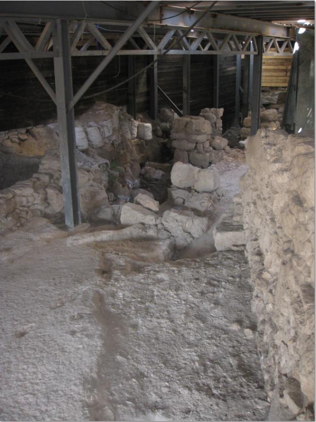 חלק ממבנה האבן הגדול בעיר דוד