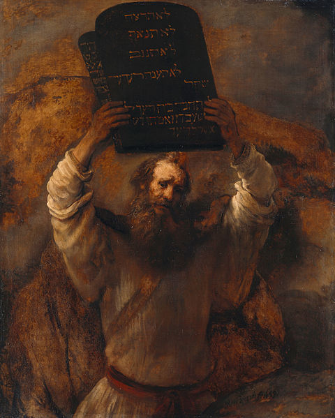 רמברנדט: משה שובר את לוחות הברית (1659)